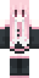 Pastel Pink Anime Girl Minecraft skin