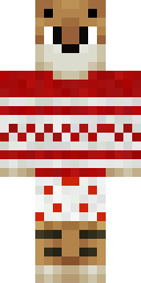 Festive Shiba Minecraft skin