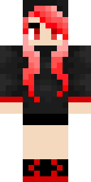 Crimson Punk Rocker Minecraft skin