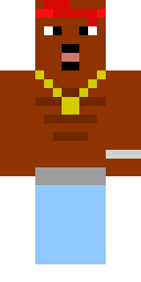 Fiery Chain Rapper Minecraft skin