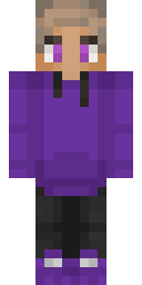 Purple Hoodie Boy Minecraft skin