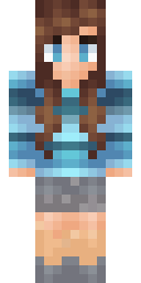 Teal Winter Explorer Minecraft skin