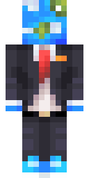 Blue Neon Suit Minecraft skin