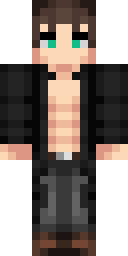 Open Shirt Casual Minecraft skin