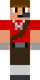 Red Scarf Adventurer Minecraft skin