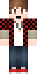 Red Plaid Boy Minecraft skin