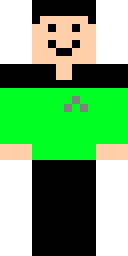 Grinning Green Gamer Minecraft skin