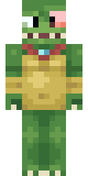 Green Turtle Warrior Minecraft skin