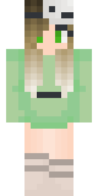 Mint Cat Girl Minecraft skin