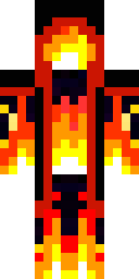 Blazing Fire Demon Minecraft skin