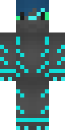 Teal Cyber Ninja Minecraft skin