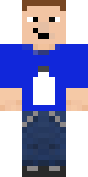 Blue Shirt Steve Minecraft skin