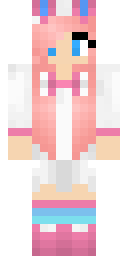 Pink Bunny Girl Minecraft skin