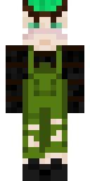 Green Overalls Gamer Minecraft skin