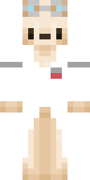 White Shirt Blonde Minecraft skin