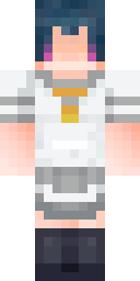 Blue Hair Anime Boy Minecraft skin