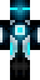 Cyan Core Robot Minecraft skin