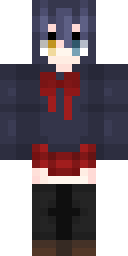 Navy Schoolgirl Minecraft skin