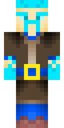 Aqua Tribal Warrior Minecraft skin