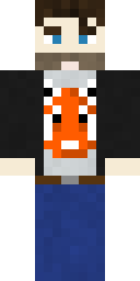 Fox Logo Gamer Minecraft skin
