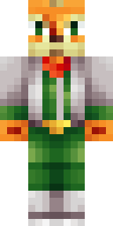 Dapper Fox Gentleman Minecraft skin