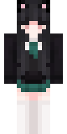 Cat Ear School Girl Minecraft skin