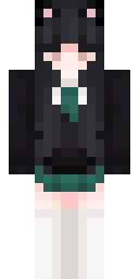 Cat Ear School Girl Minecraft skin