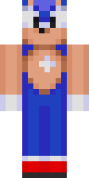 Blue Speedster Hedgehog Minecraft skin
