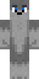 Gray Wolf Fursona Minecraft skin