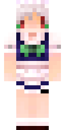 Silver Maid Girl Minecraft skin