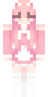 Pastel Pink Anime Girl Minecraft skin