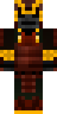 Crimson Samurai Warrior Minecraft skin