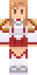 Scarlet Knight Girl Minecraft skin
