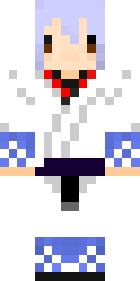 Blue Kimono Girl Minecraft skin