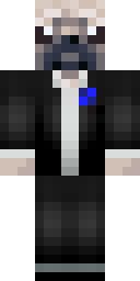 Masked Silver Ninja Minecraft skin