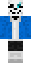 Blue Hoodie Skeleton Minecraft skin