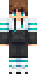 Teal Trim Casual Minecraft skin