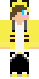 Yellow Hoodie Gamer Minecraft skin