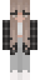Plaid Cozy Girl Minecraft skin