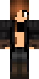 Rocker Brunette Girl Minecraft skin