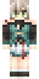 Jade Masked Kunoichi Minecraft skin