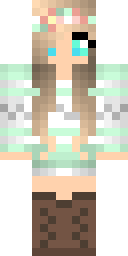 Flower Crown Blonde Minecraft skin