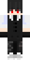 Red Eyed Vampire Minecraft skin