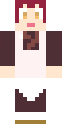 Redhead Maid Girl Minecraft skin