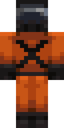 Orange X Jumpsuit Minecraft skin