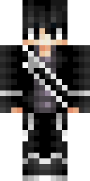 Black Swordsman Anime Minecraft skin