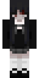 Gothic Anime Girl Minecraft skin