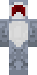 Gray Shark Costume Minecraft skin