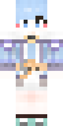 Sky Blue Dress Girl Minecraft skin