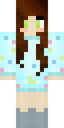 Pastel Floral Girl Minecraft skin